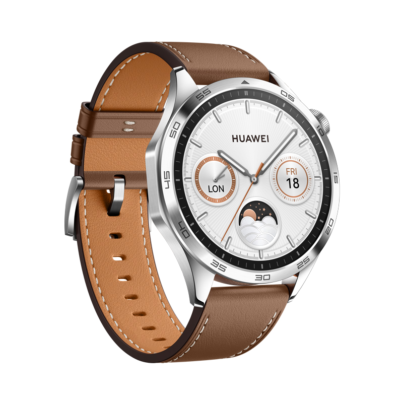 Huawei Watch GT 4/ 46mm/ Silver/ Elegant Band/ Brown 