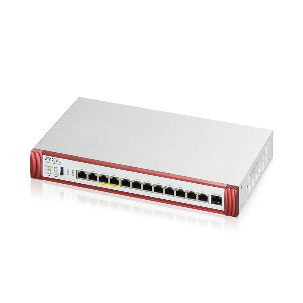 ZYXEL USG Flex 500H, 4*2.5Gig., 8*1G, USB, PoE, 1 dev. 