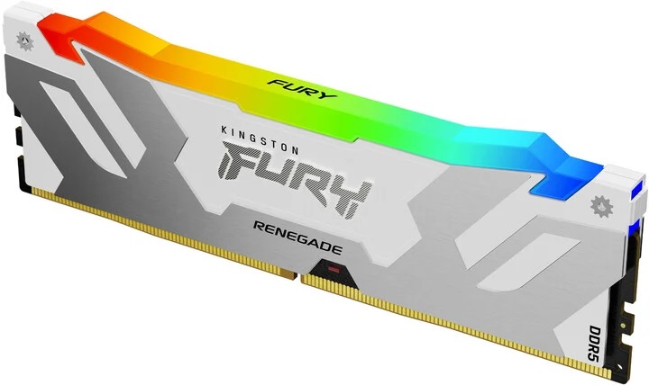 Kingston FURY Renegade/ DDR5/ 64GB/ 6400MHz/ CL32/ 2x32GB/ RGB/ White 