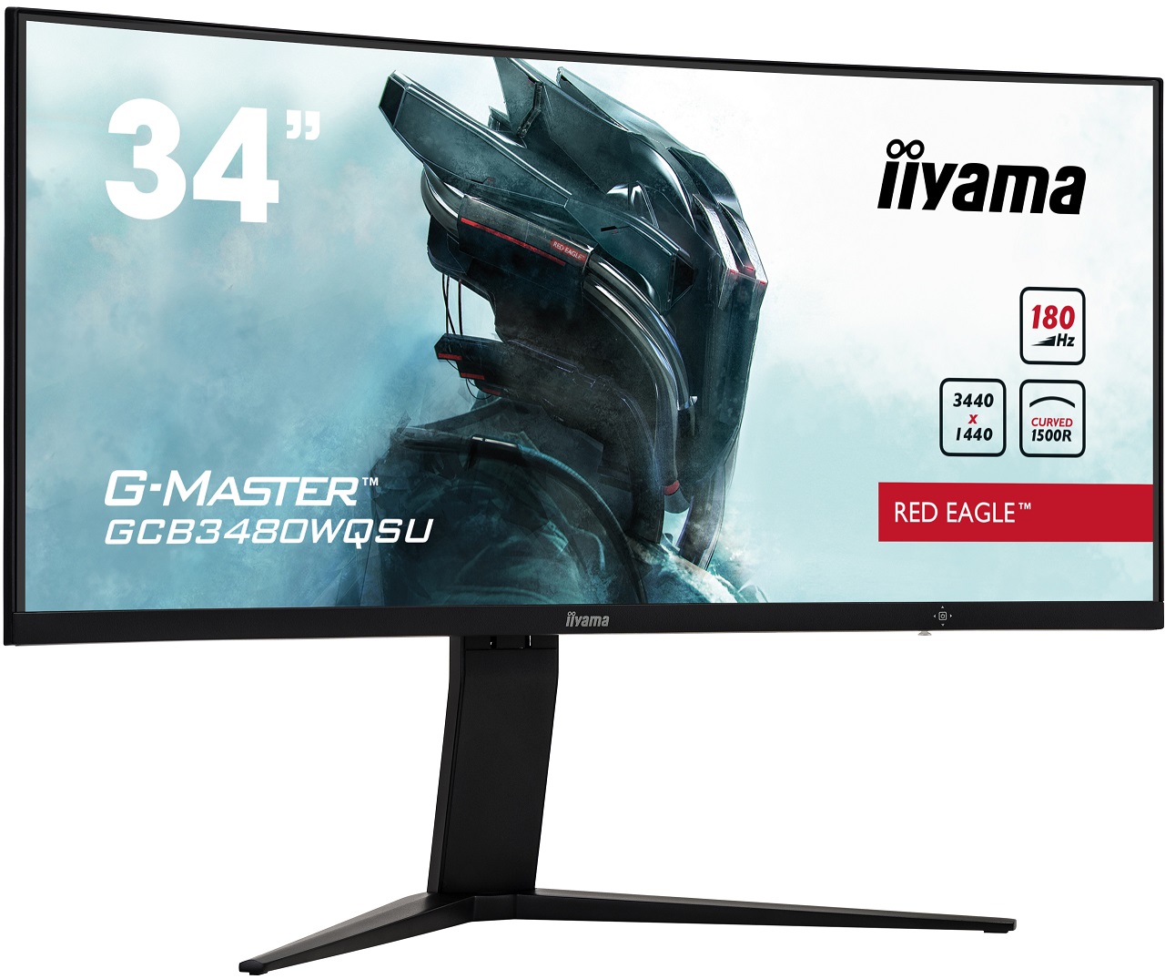 iiyama G-Master/ GCB3480WQSU-B1/ 34"/ VA/ 3440x1440/ 180Hz/ 0, 4ms/ Black/ 3R 