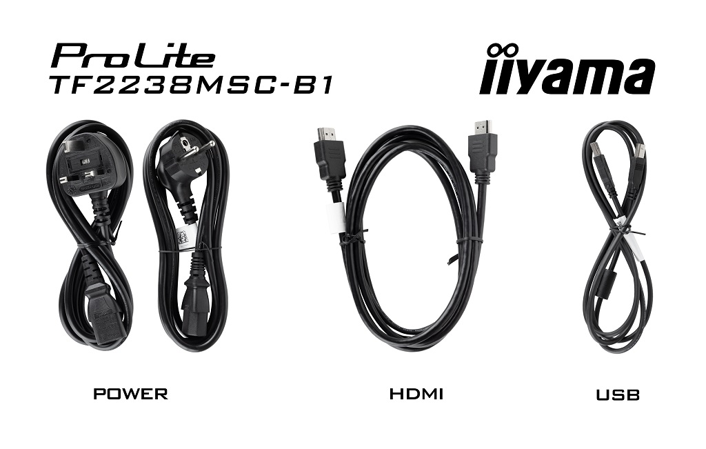22" iiyama TF2238MSC-B1: PCAP, IPS, FHD, HDMI, DP 