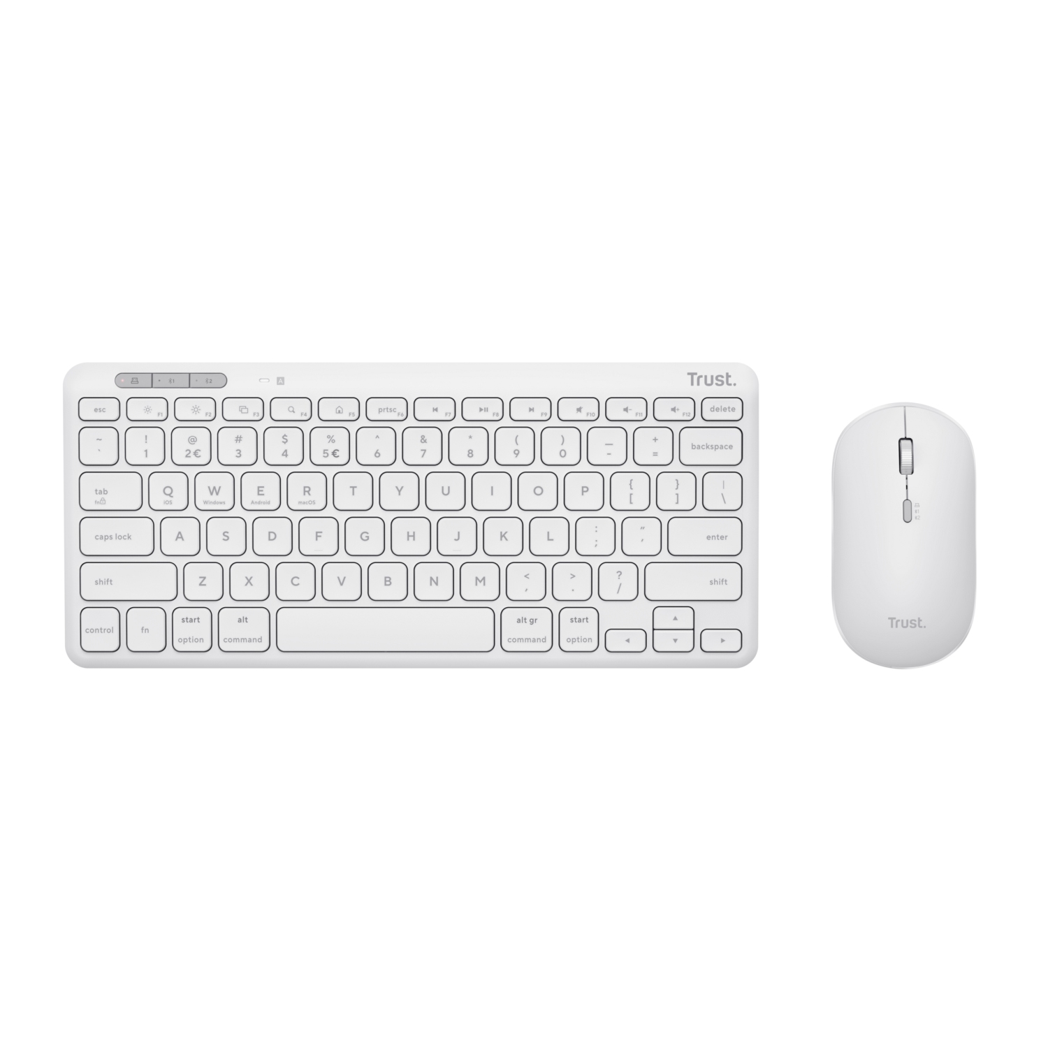 TRUST LYRA WL KEYBOARD & MOUSE US (myš+kláv) biela 