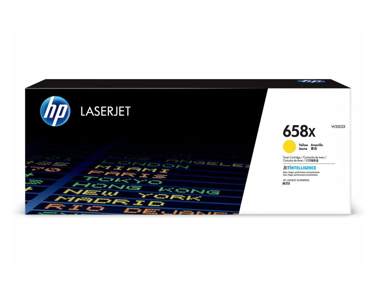 HP 658X Yellow LaserJet Toner Cartridge (28, 000 pages)