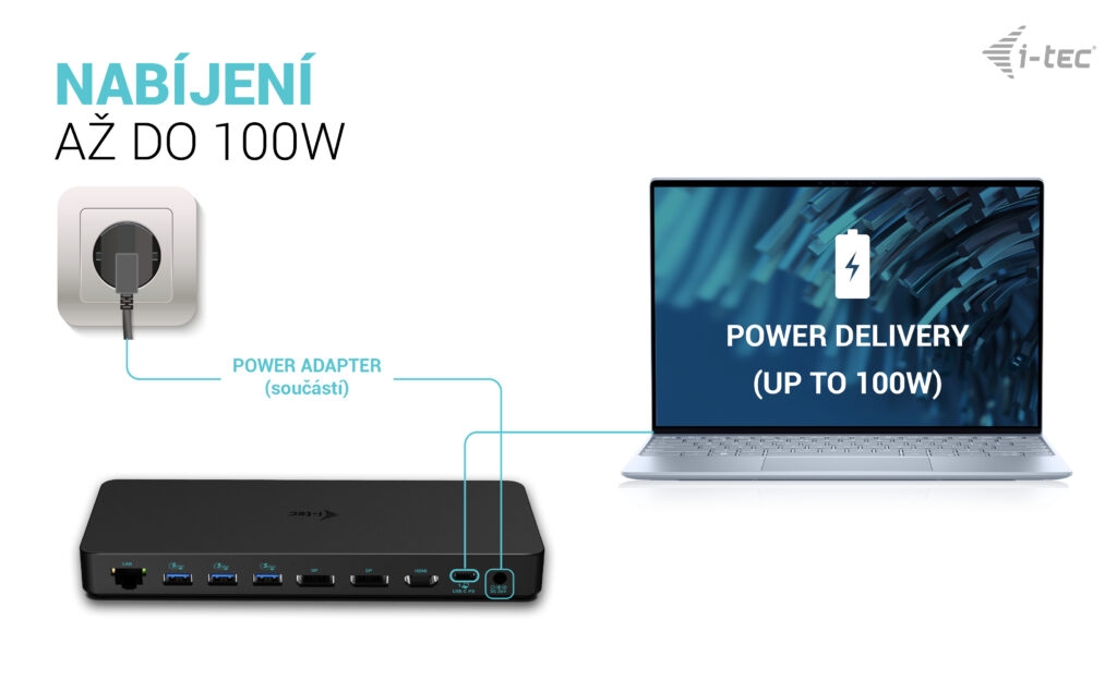 i-tec USB-C Triple 4K Display Docking Station Gen2 Pro, PD 100W 