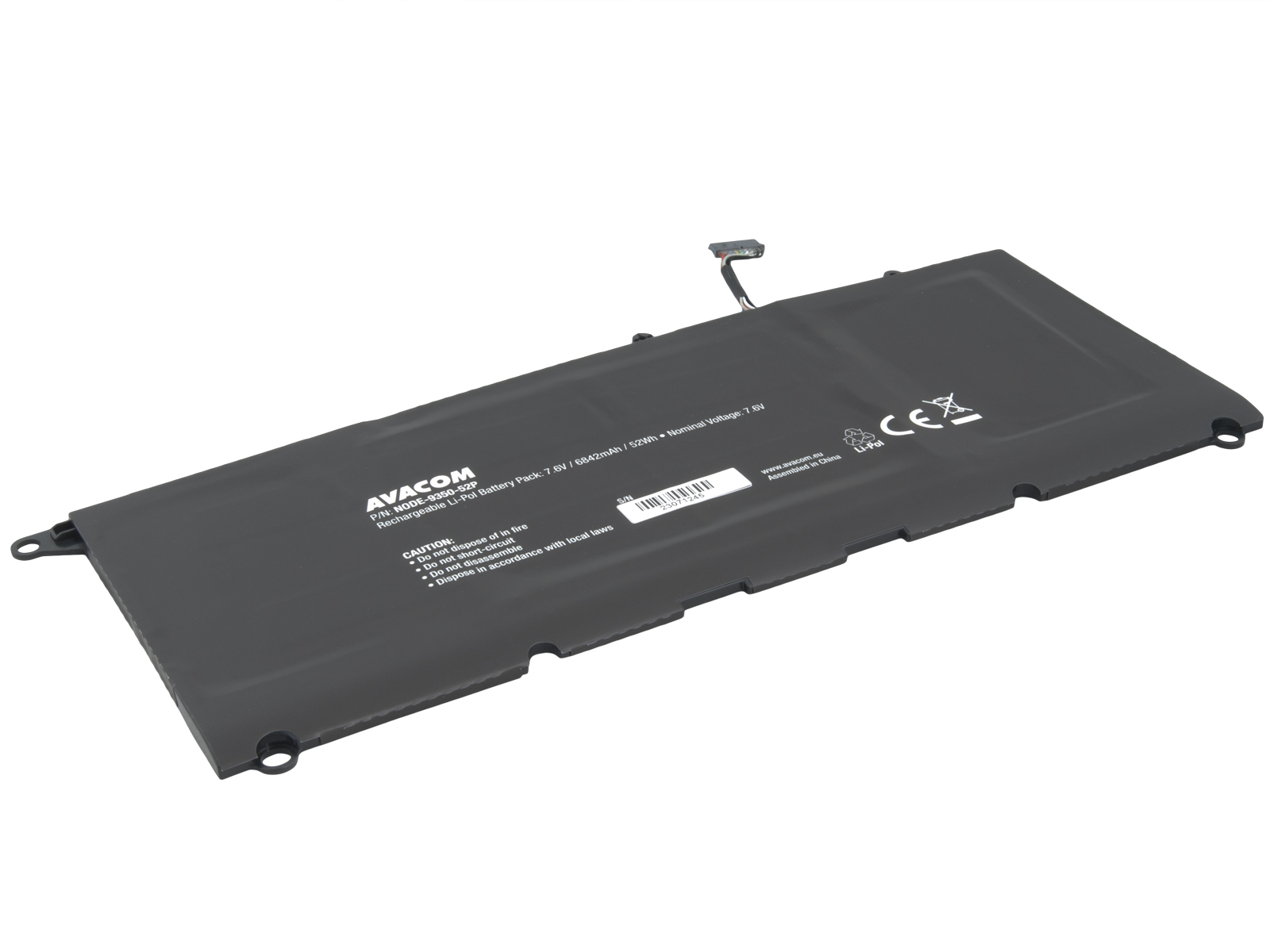 Batéria AVACOM pre Dell XPS 13 9350 Li-Pol 7, 6 V 6842mAh 52Wh