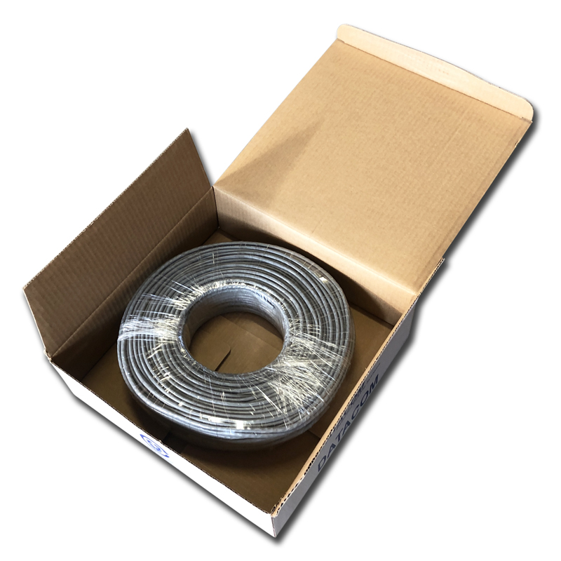 DATACOM UTP flex, Cat5e PVC, sivý, 100m, lanko 