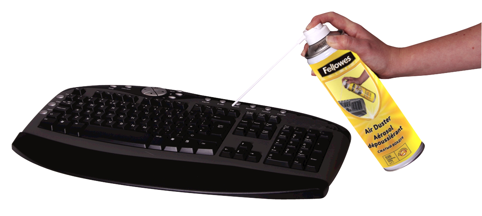 Stlačený vzduch Fellowes na čistenie 350 ml 