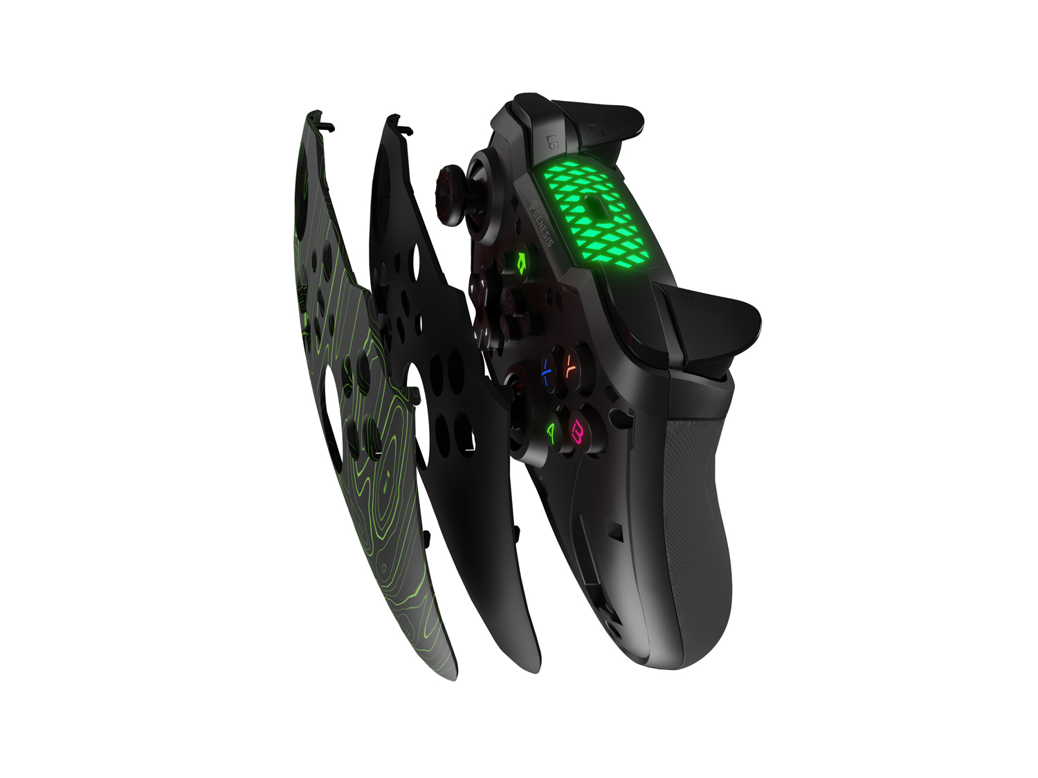 Bezdrôtový gamepad Genesis MANGAN 400 pre PC/ Switch/ Mobil, čierny 