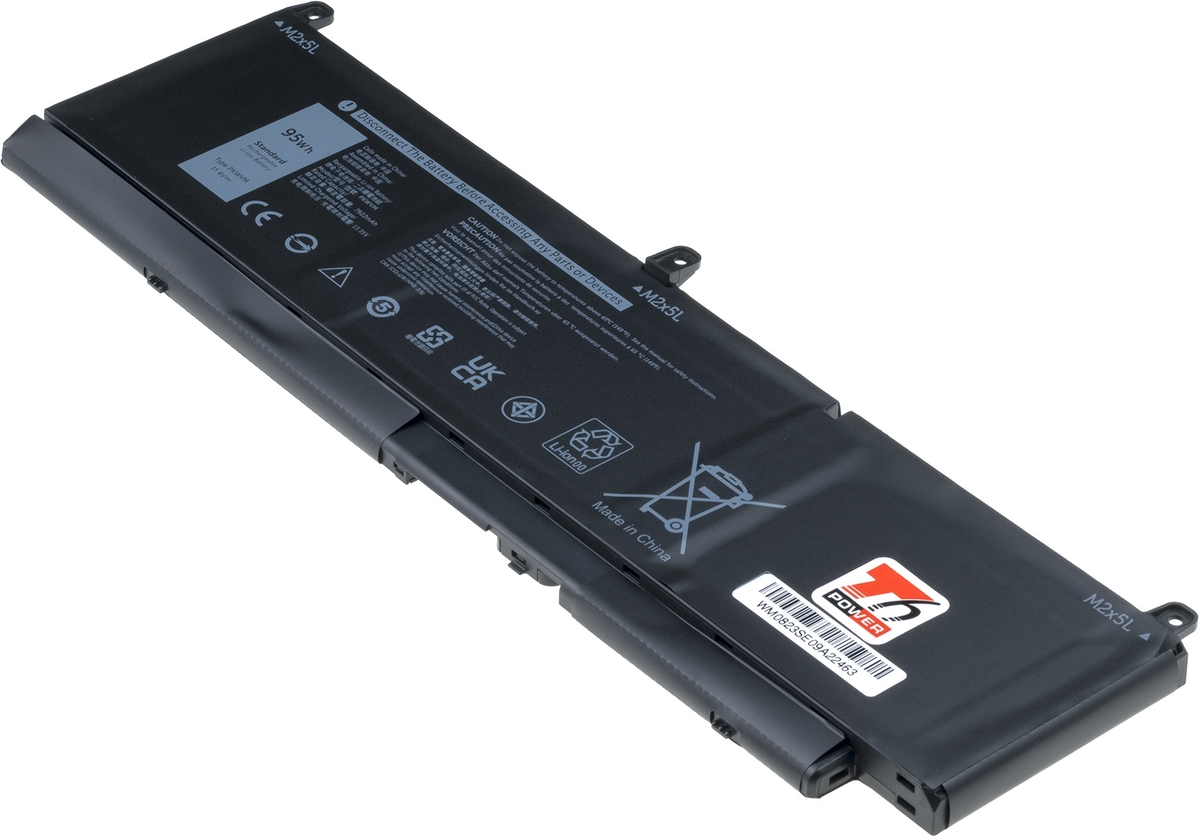 Batéria T6 Power pre Dell Precision 7550, 7560, 7750, 7760, 8300mAh, 95Wh, 6cell, Li-pol
