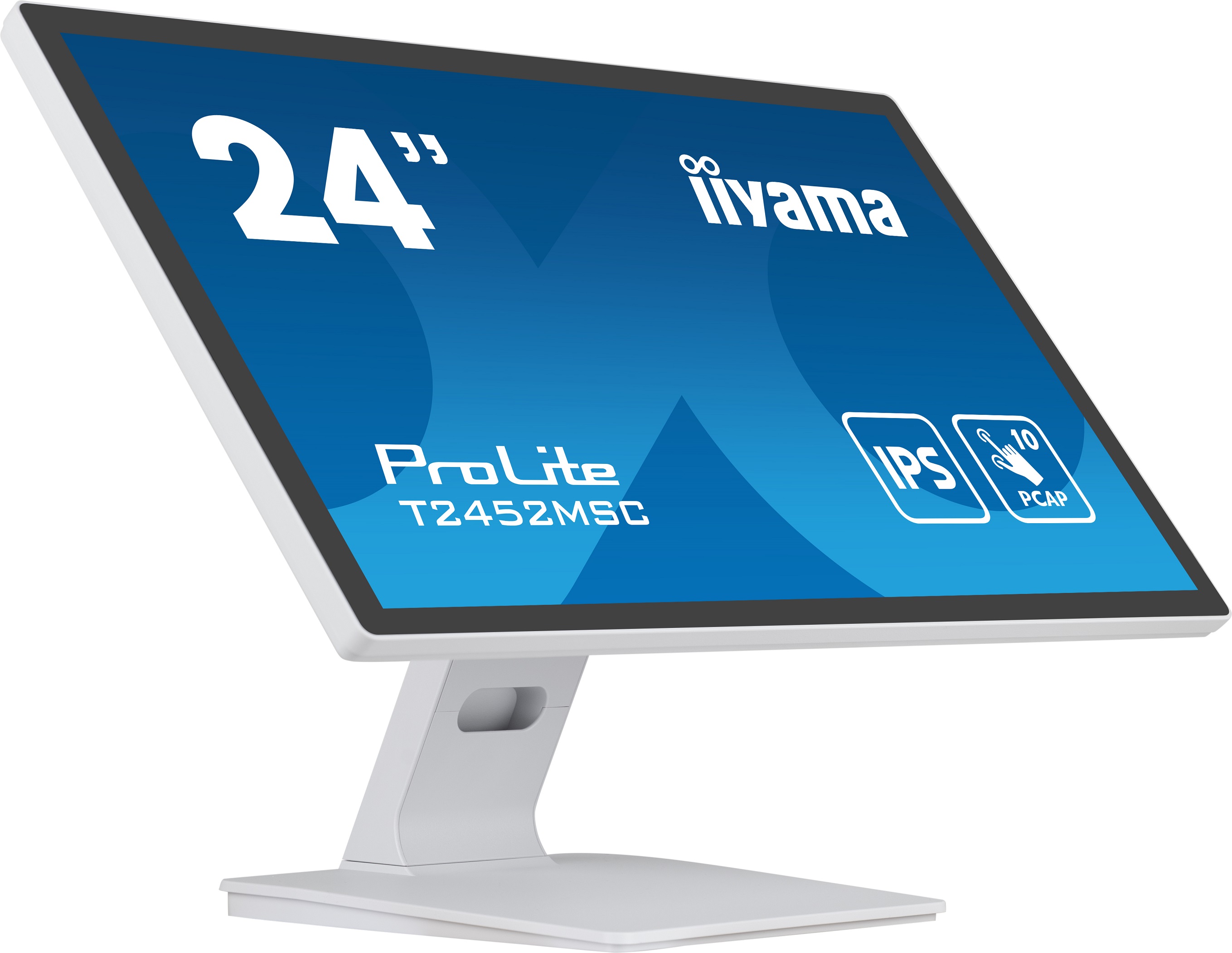 24" LCD iiyama T2452MSC-W1: PCAP, IPS, FHD, HDMI, whit 