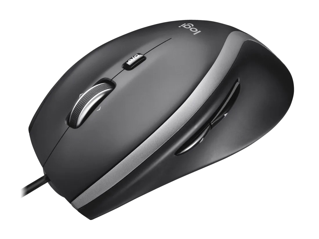 Logitech M500s/ Kancelářská/ Optická/ Pro praváky/ 4 000DPI/ Drátová USB/ Černá 