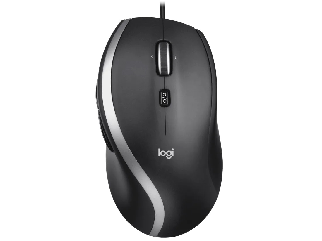 Logitech M500s/ Kancelárska/ Optická/ Pre pravákov/ 4 000 DPI/ Drôtová USB/ Čierna