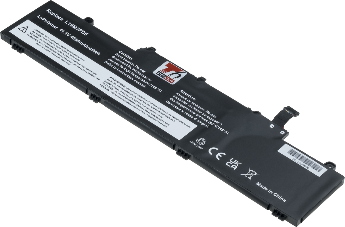 Batéria T6 Power pre Lenovo ThinkPad E14, E15 Gen 2, Gen 3, Gen 4, 4050mAh, 45Wh, 3cell, Li-Pol
