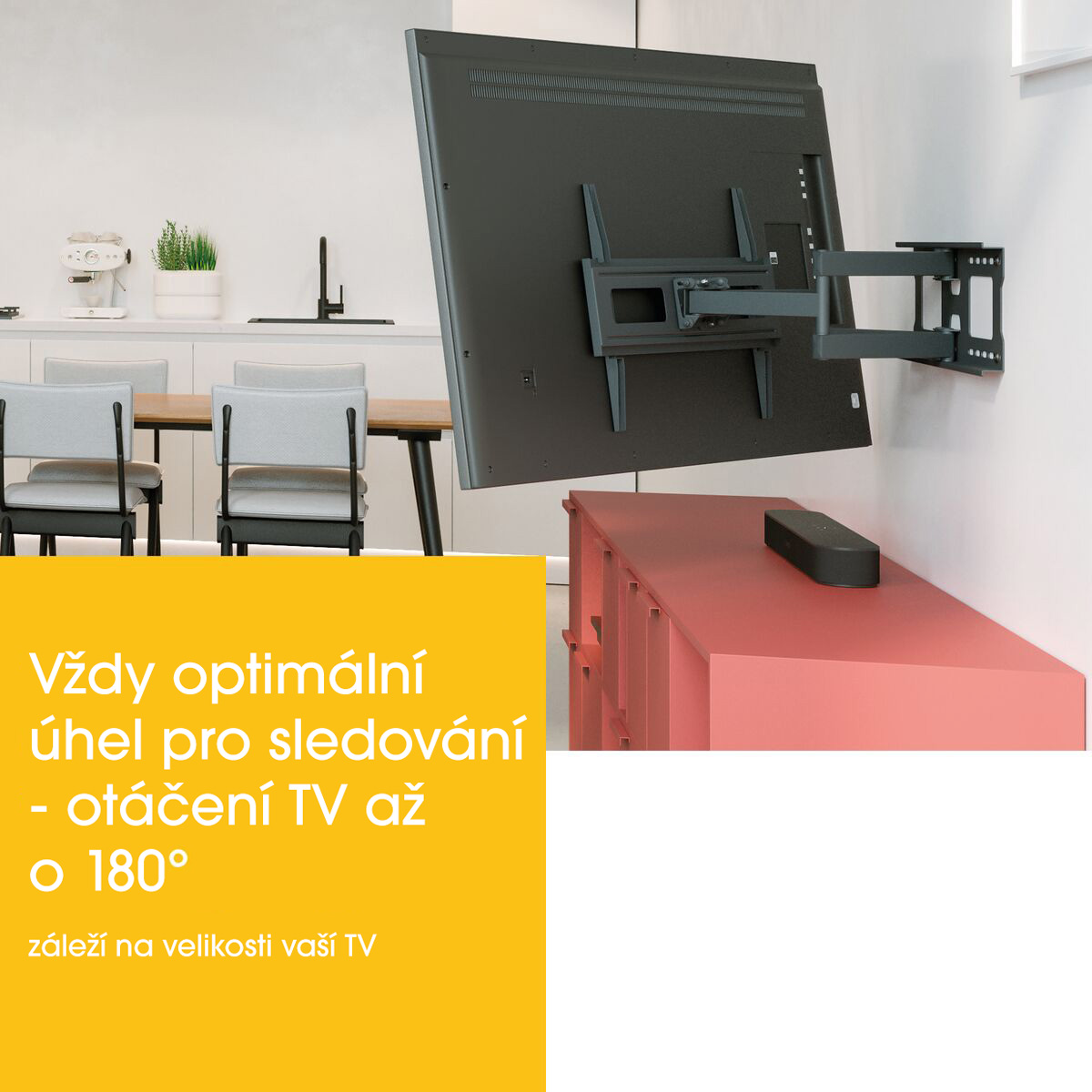 Vogel&quot;s MA4040, dvojité TV rameno so 4 kĺbmi pre 40-77", 35 kg 