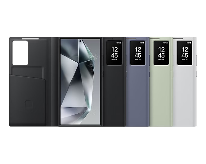 Samsung Flipové pouzdro Smart View S24 Ultra Light Green 