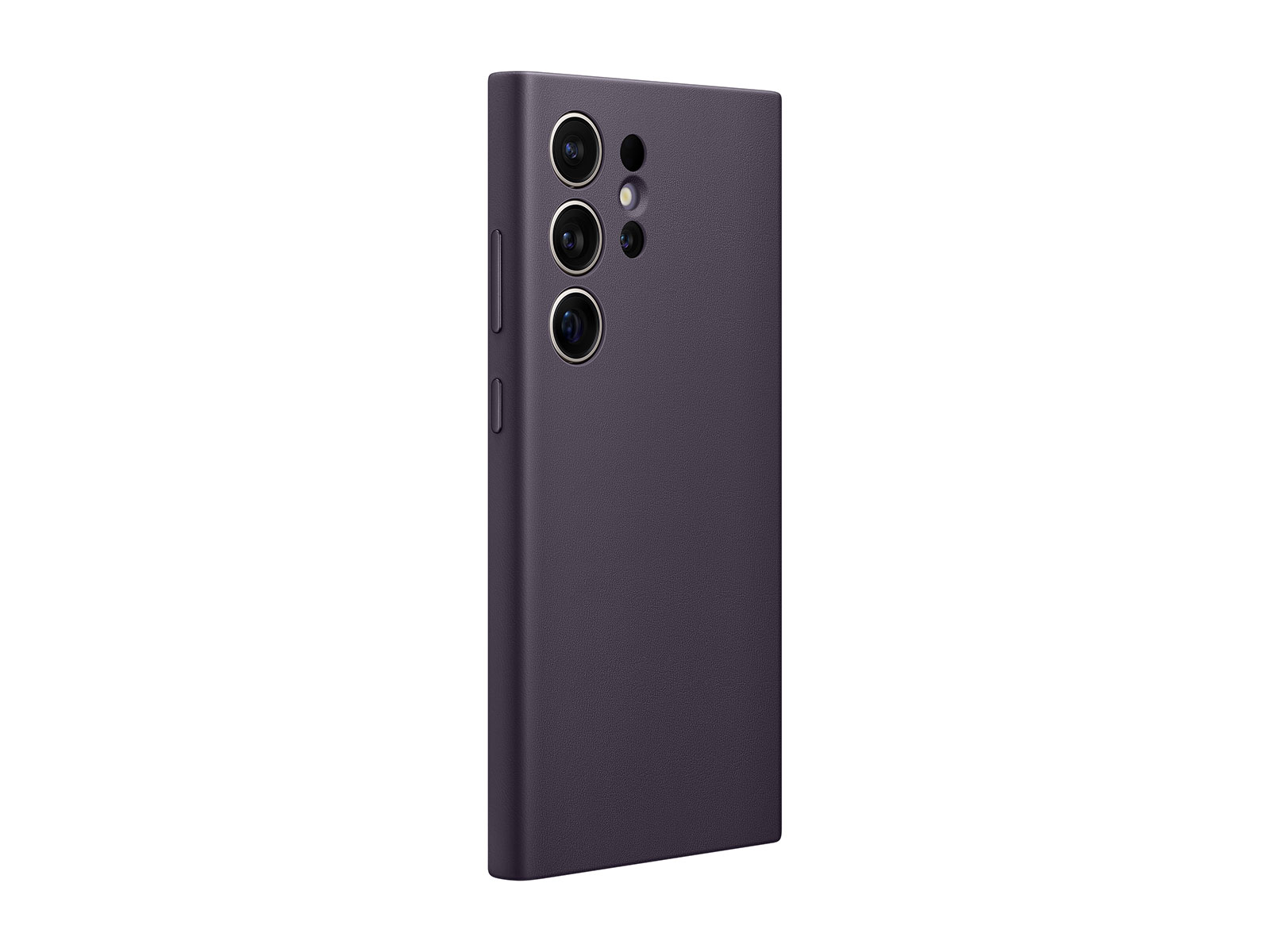 Samsung Zadný kryt z vegánskej kože S24 Ultra Dark Violet 
