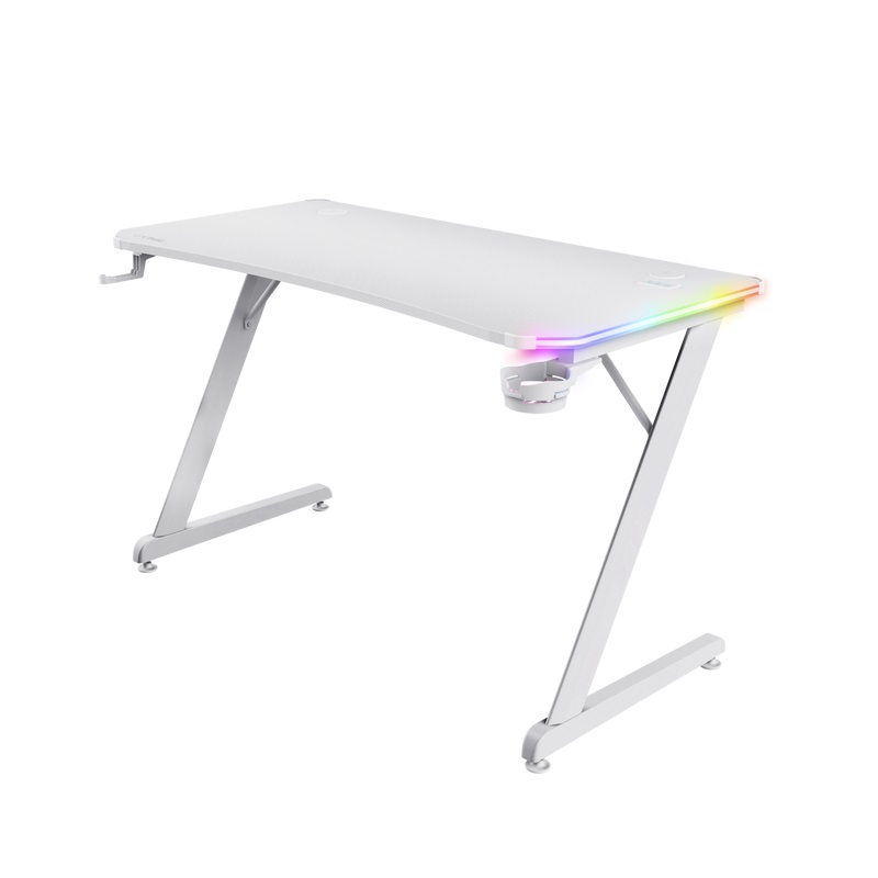 TRUST GXT709W LUMINUS RGB DESKGXT RGB DESK WHT 