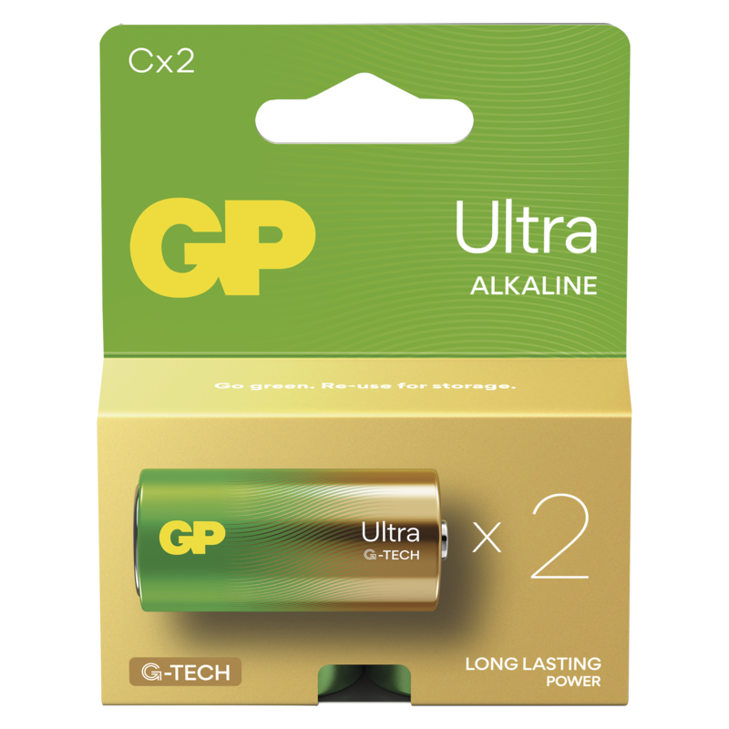 GP Alkalická batéria ULTRA C (LR14) - 2ks 