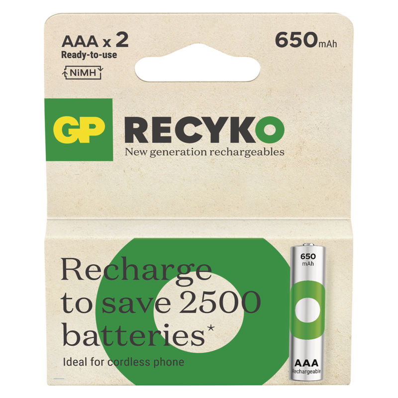 GP Nabíjací bat.ReCyko 650 AAA (HR03)-2ks 