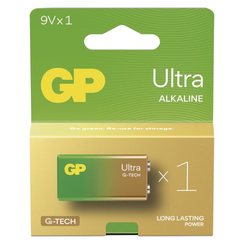 GP Alkalická batéria ULTRA 9V (6LF22) - 1ks 