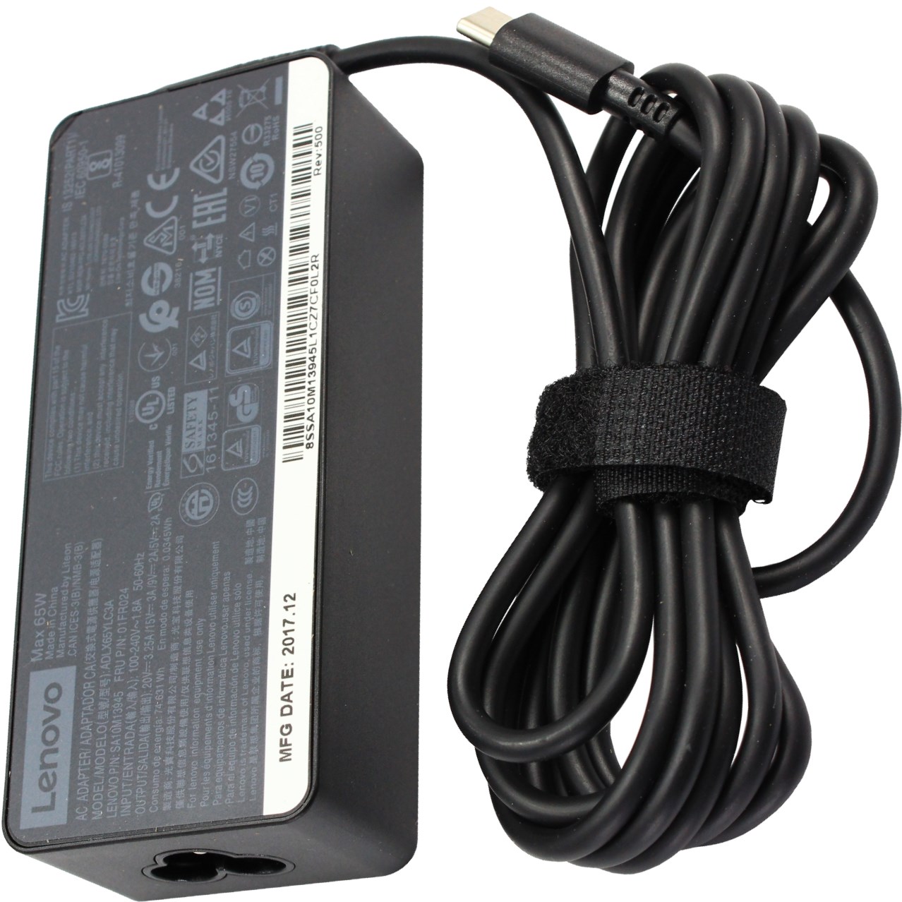 Napájací adaptér 65W 5V/ 9V/ 15V/ 20V, USB-C, originál Lenovo