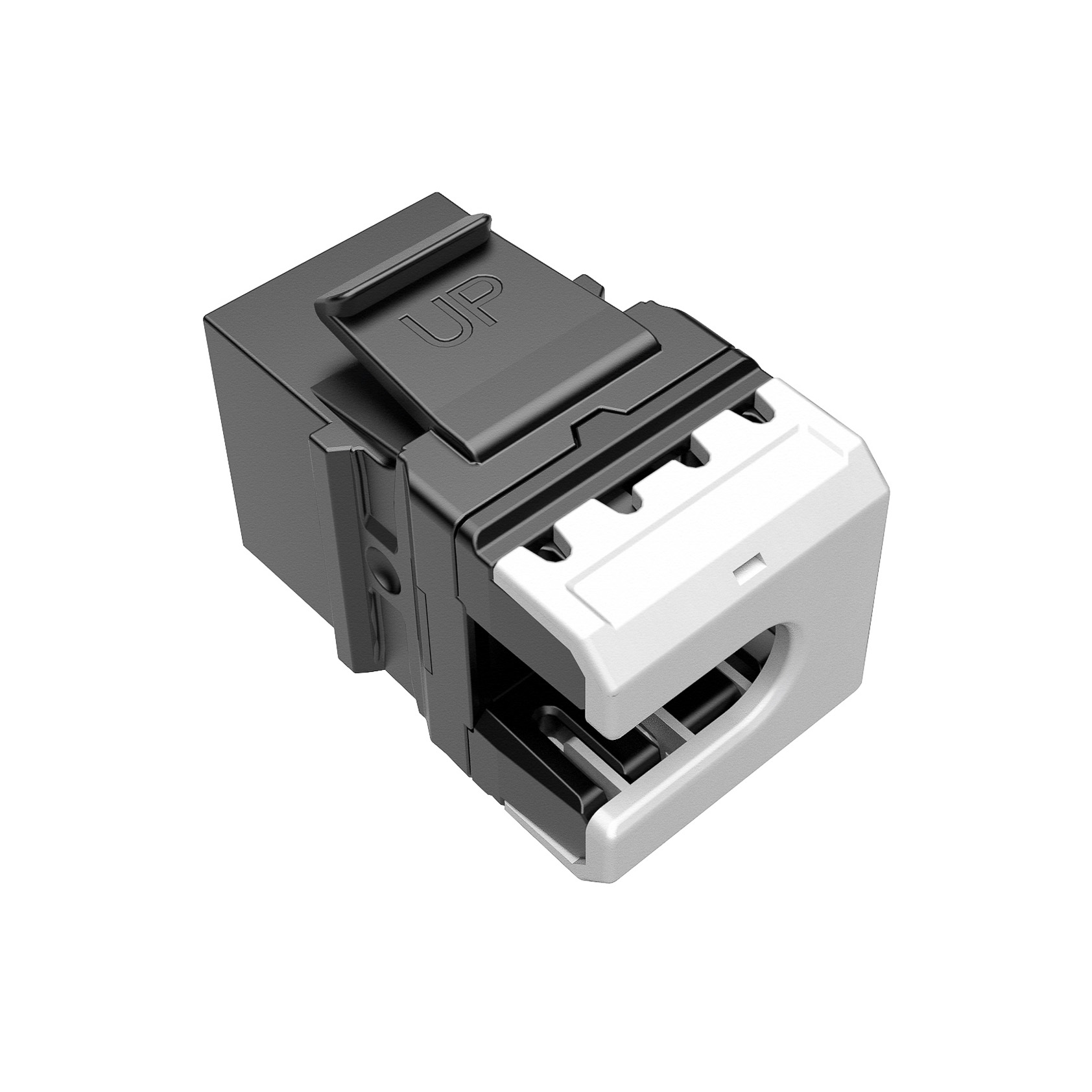 Rýchlozarezávacie keystone Solarix CAT6 UTP SXKJ-6-UTP-BK-NA Component Level a 4PPoE certifikácia 