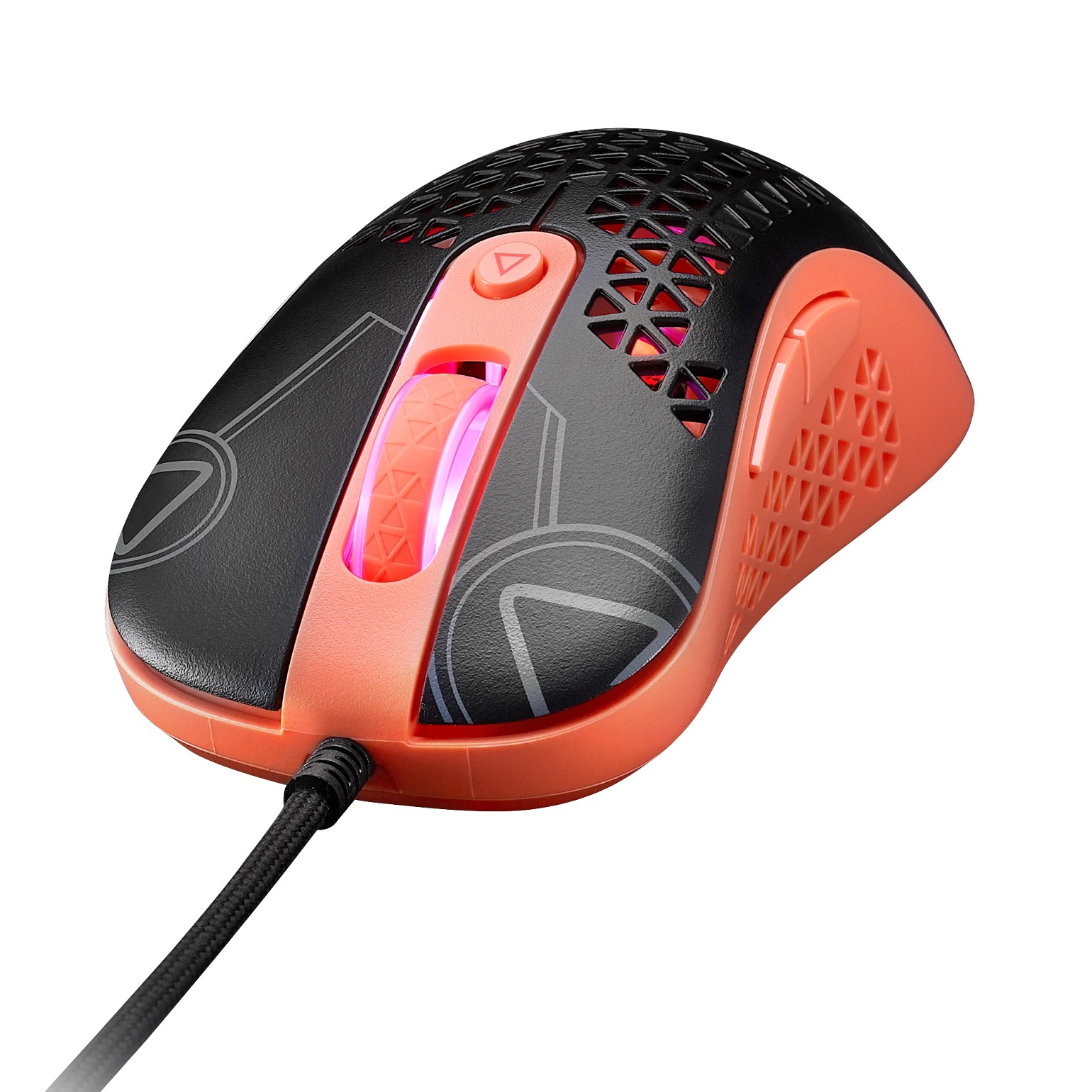 Adata XPG Slingshot Mera Edition/ Herná/ Optická/ Pre pravákov/ 12 000 DPI/ Drôtová USB/ Čierna-oranžová 