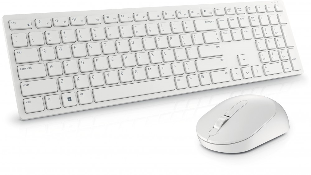 Dell klávesnice + myš, KM5221W, bezdrát.CZ/ SK bílá 