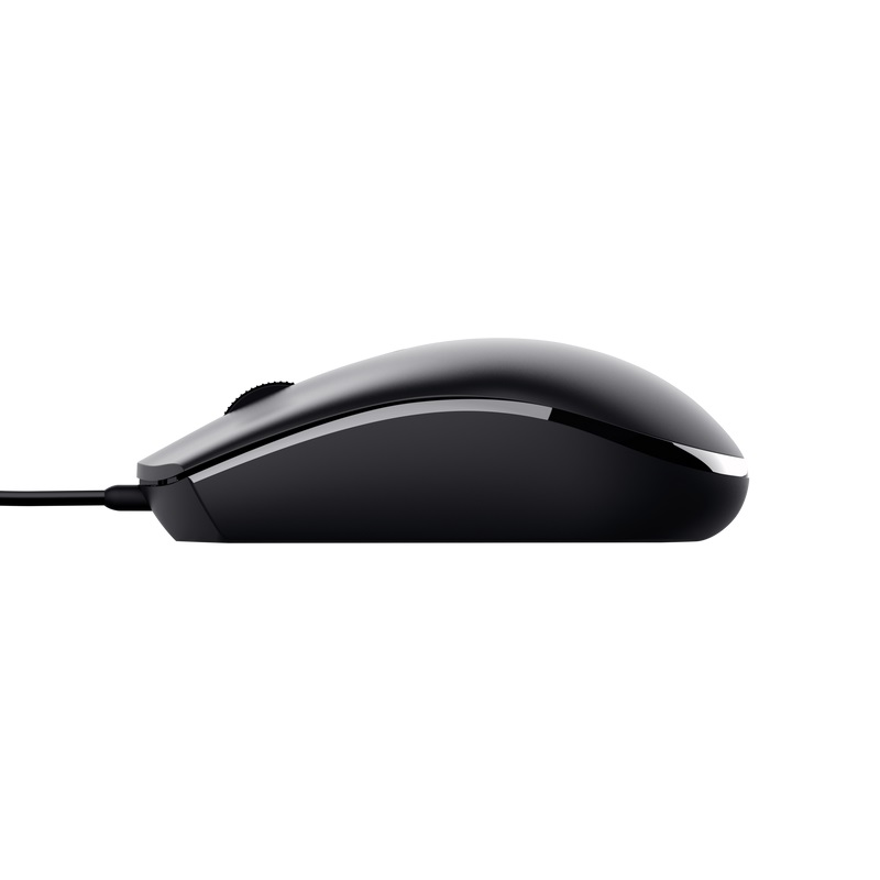 Trust TM-101/ Kancelárska/ Optická/ 1 200 DPI/ Drôtová USB/ Čierna 