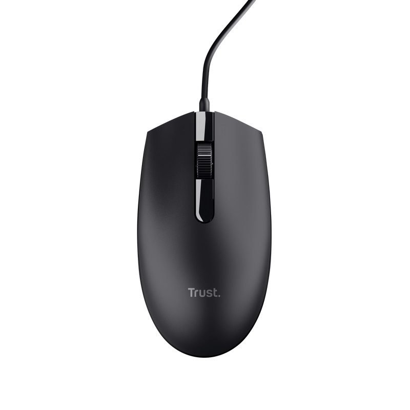 Trust TM-101/ Kancelárska/ Optická/ 1 200 DPI/ Drôtová USB/ Čierna