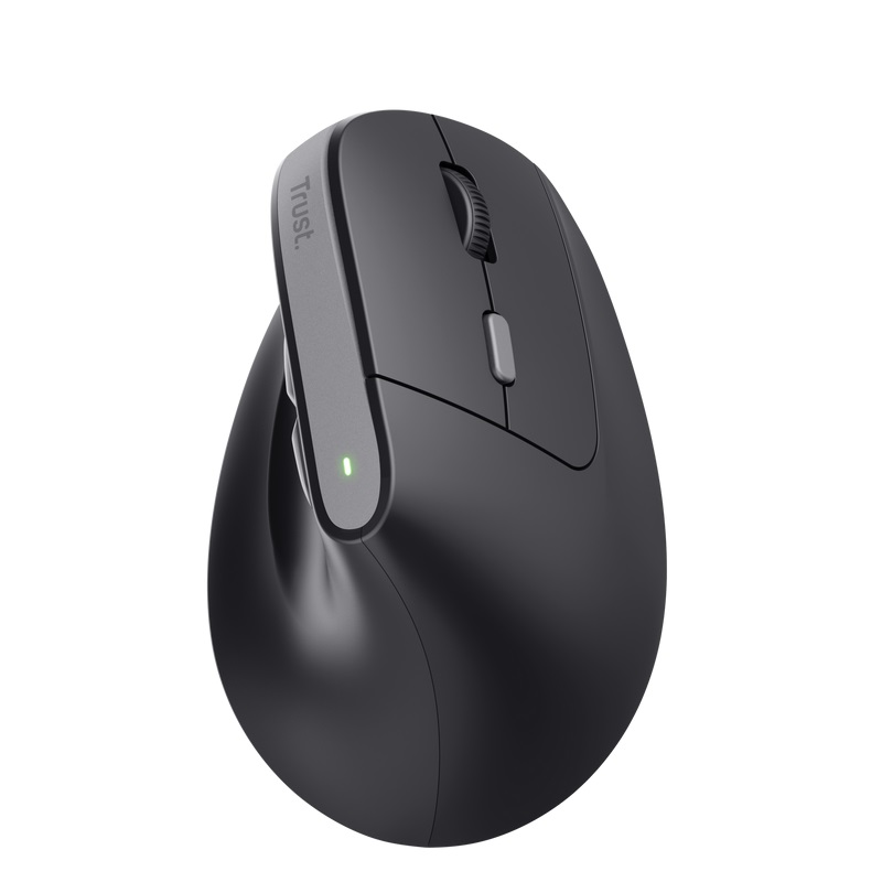 Trust Bayo II/ Vertikálna/ Optická/ Pre pravákov/ 2 400 DPI/ Bezdrôtová USB/ Čierna