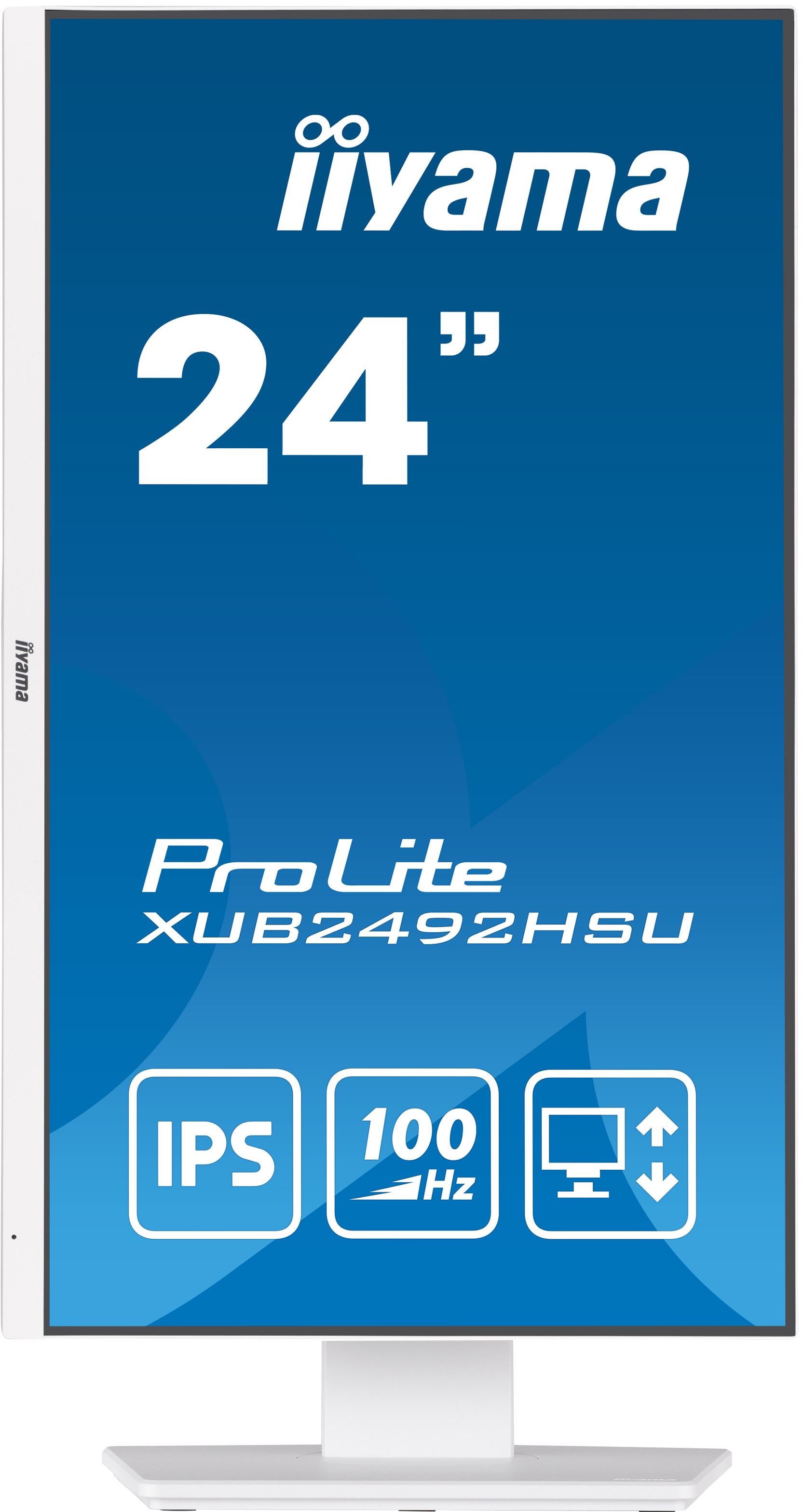 iiyama ProLite/ XUB2492HSU-W6/ 23, 8"/ IPS/ FHD/ 100Hz/ 0, 4ms/ White/ 3R 