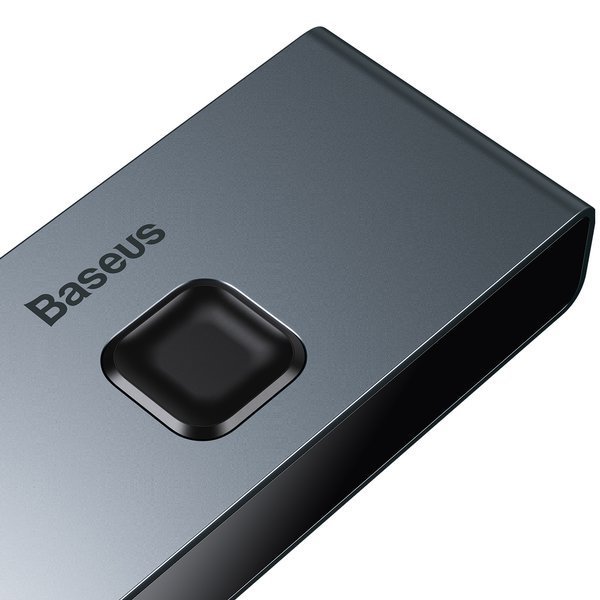 Baseus HDMI rozbočovač Matrix HDMI Splitter 2v1/ 1v2 sivý 