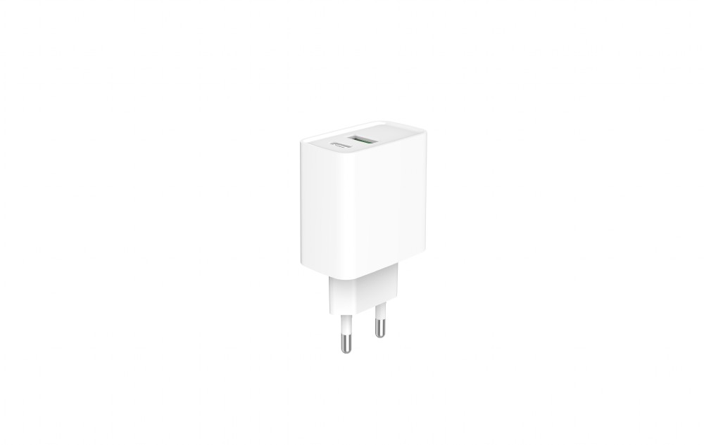 GEMBIRD PD nabíjačka USB-A USB C 20W biela 