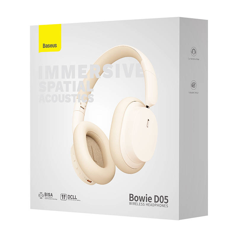 Baseus Bowie D05/ USB-C/ Drôt/ BT/ Bezdrôt/ Biela 