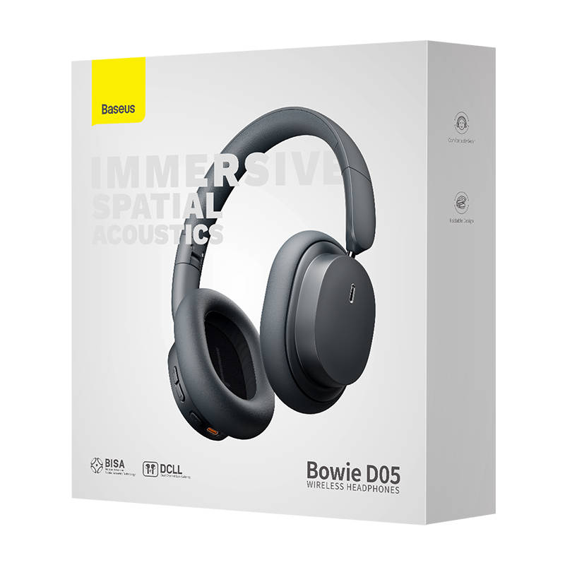 Baseus Bowie D05/ USB-C/ Drôt/ BT/ Bezdrôt/ Šedá 