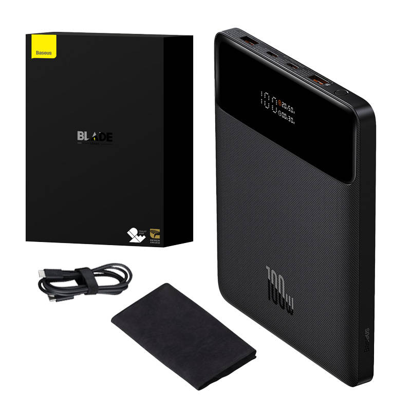 Baseus Blade powerbanka 20000 mAh 100W 2xUSB-A/ 2x USB-C čierna 