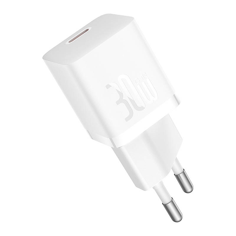 Baseus Rýchlonabíjačka do siete GaN5 Mini 30W EU biela 