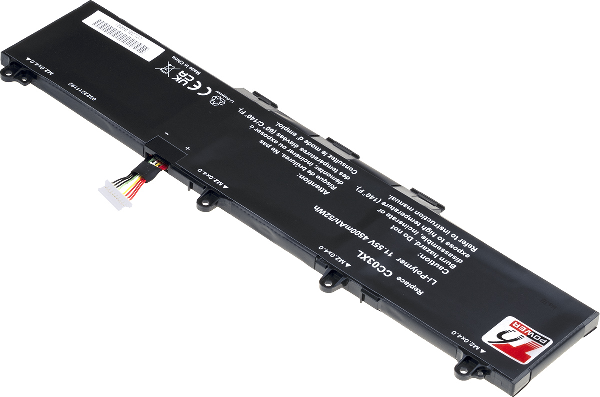 Batéria T6 Power HP EliteBook 830 G7, 830 G8, 840 G7, ZBook 14 G7, 4500mAh, 52Wh, 3cell, Li-pol 