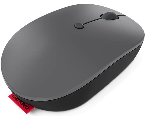 Lenovo Go/ Ergonomická/ Blue Track/ 2 400 DPI/ Bezdrôtová USB/ Čierna-šedá 