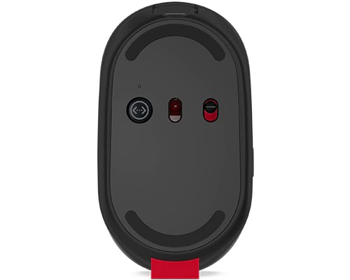 Lenovo Go/ Ergonomická/ Blue Track/ 2 400 DPI/ Bezdrôtová USB/ Čierna-šedá 