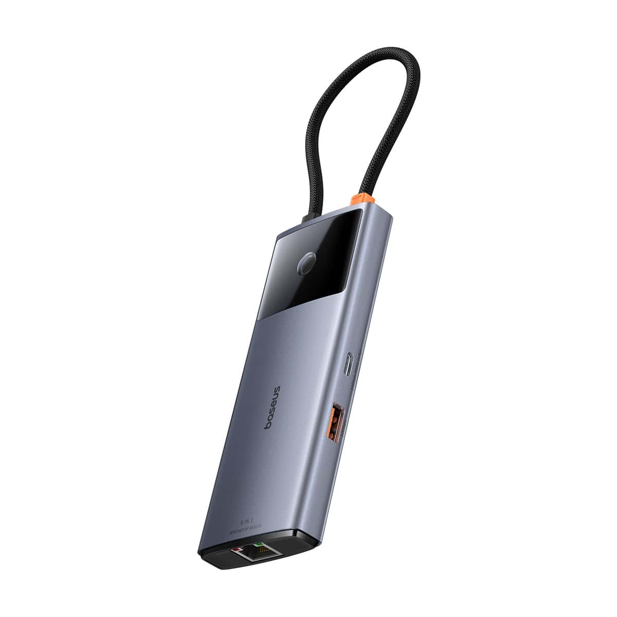 Baseus hub Series 2 USB 6v1 (USB-C/ HDMI4K60Hz/ USB-C(10Gbps)/ USB-A(10Gbps)/ RJ45/ USB-C(PD) šedý 