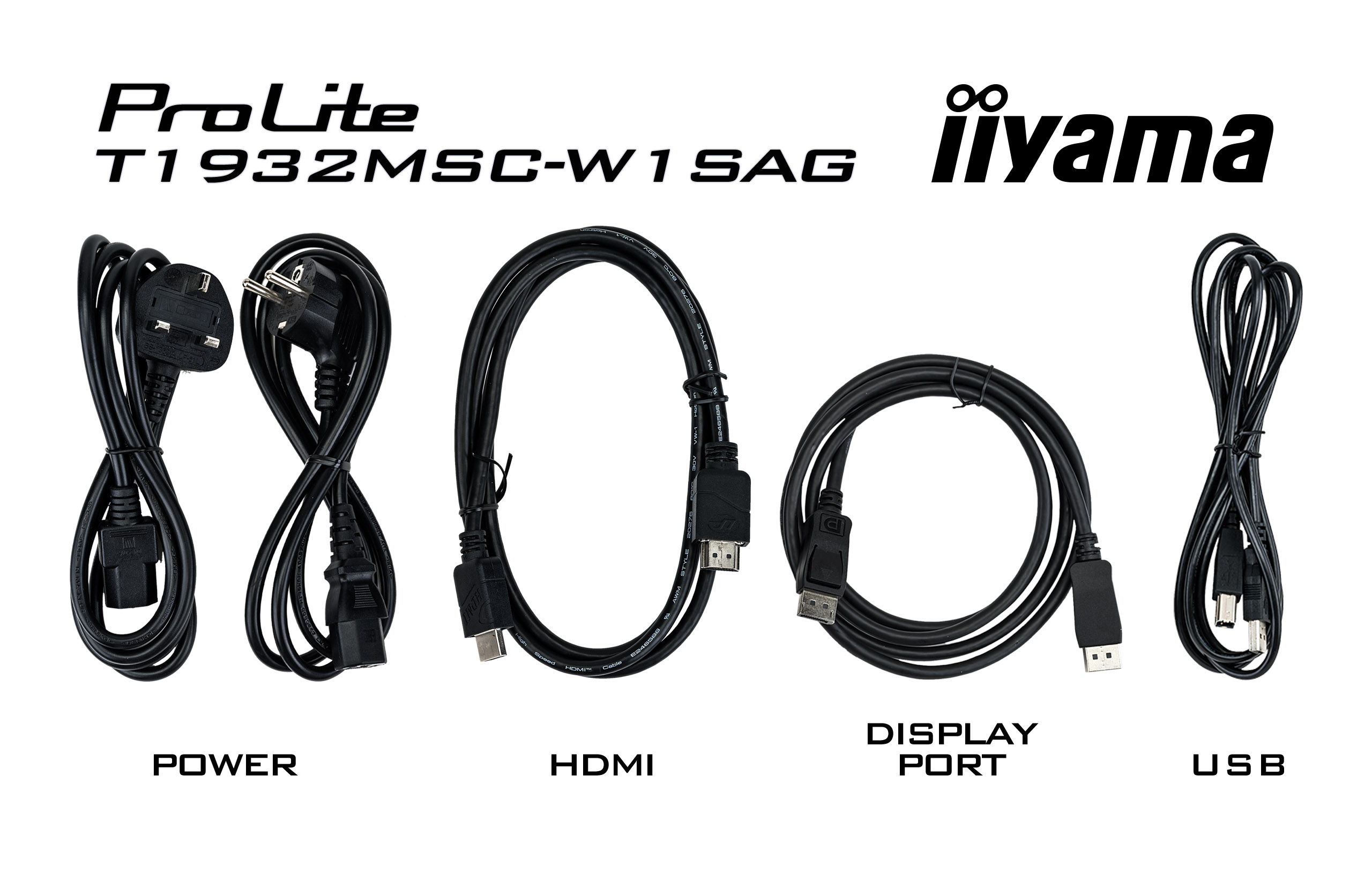 19" iiyama T1932MSC-W1SAG: IPS, SXGA, PCAP, HDMI, DP,  