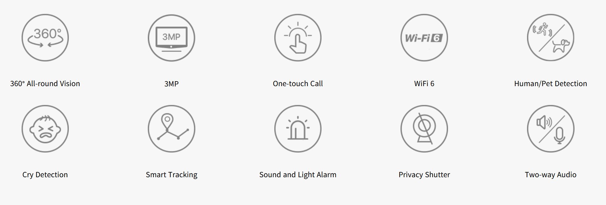 Tenda RP3 Pro AI Security 2K (3MP) Wi-Fi 6 otočná kamera, nočné videnie, audio, WPA3, AX300 