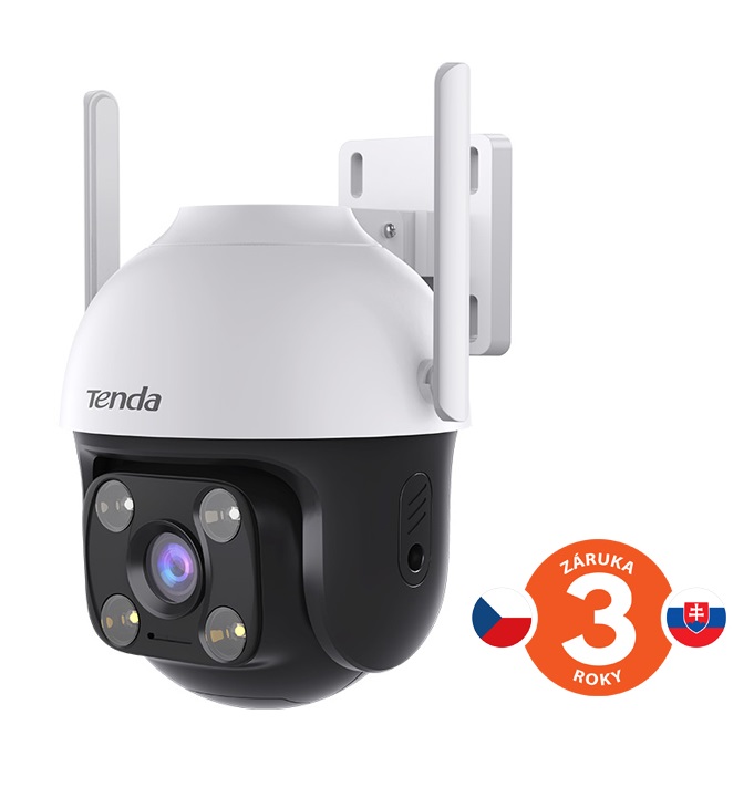Tenda RH7-WCA - Vonkajšia otočná IP65 Wi-Fi 4MPx kamera, nočná LED, audio, detekcia pohybu, CZ app