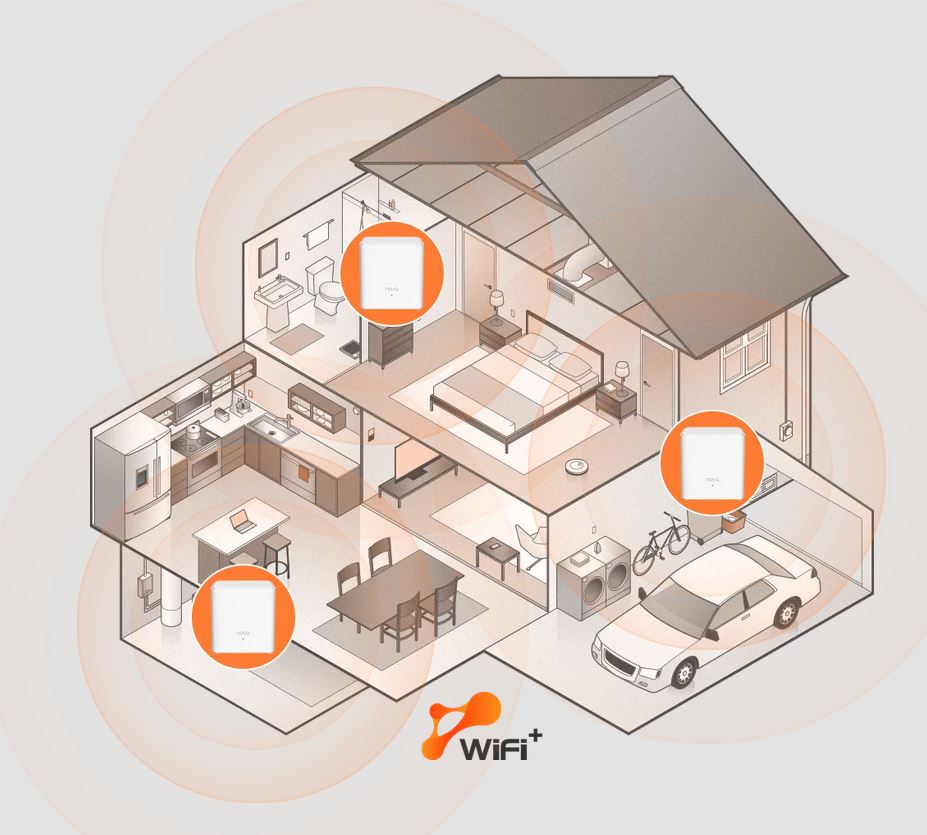 Tenda Nova EX3 (2-pack) WiFi 6 AX1500 Mesh Gigabit systém, 4xGLAN/ GWAN, WPA3, VPN, CZ aplikácie 