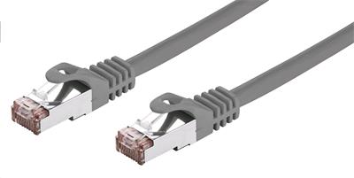 Kábel C-TECH patchcord Cat6, FTP, sivý, 2m