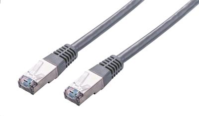 Kábel C-TECH patchcord Cat5e, FTP, sivý, 5m
