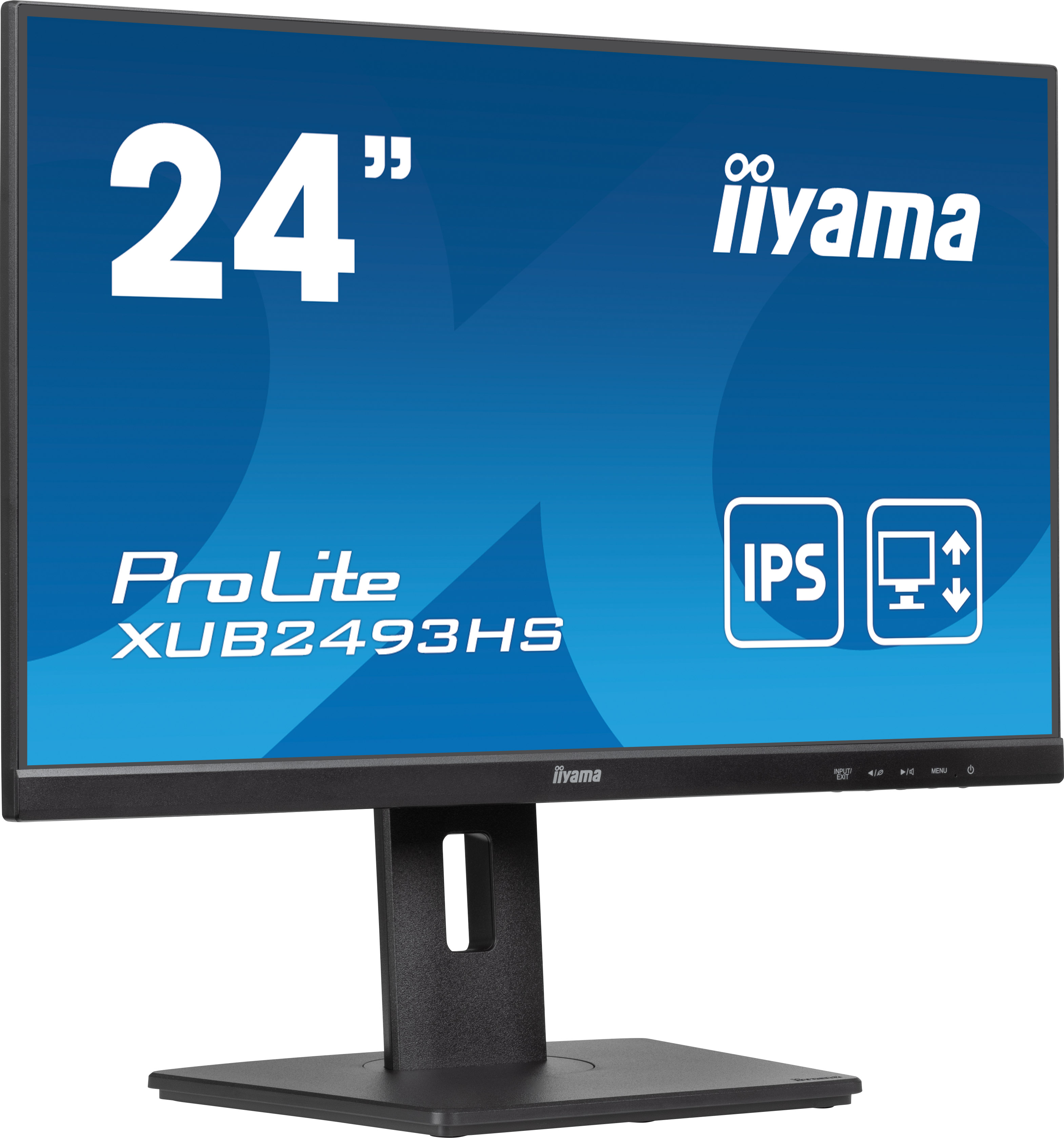 iiyama ProLite/ XUB2493HS-B6/ 23, 8"/ IPS/ FHD/ 100Hz/ 0, 5ms/ Black/ 3R 