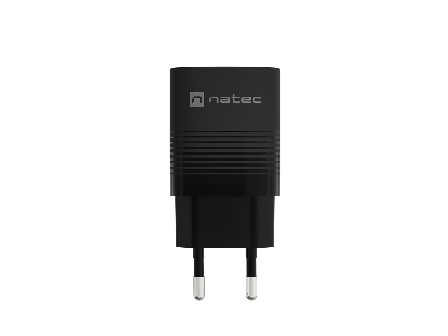 Univerzálna USB nabíjačka Natec RIBERA GaN 30 W, 1X USB-A, 1X USB-C, čierna 